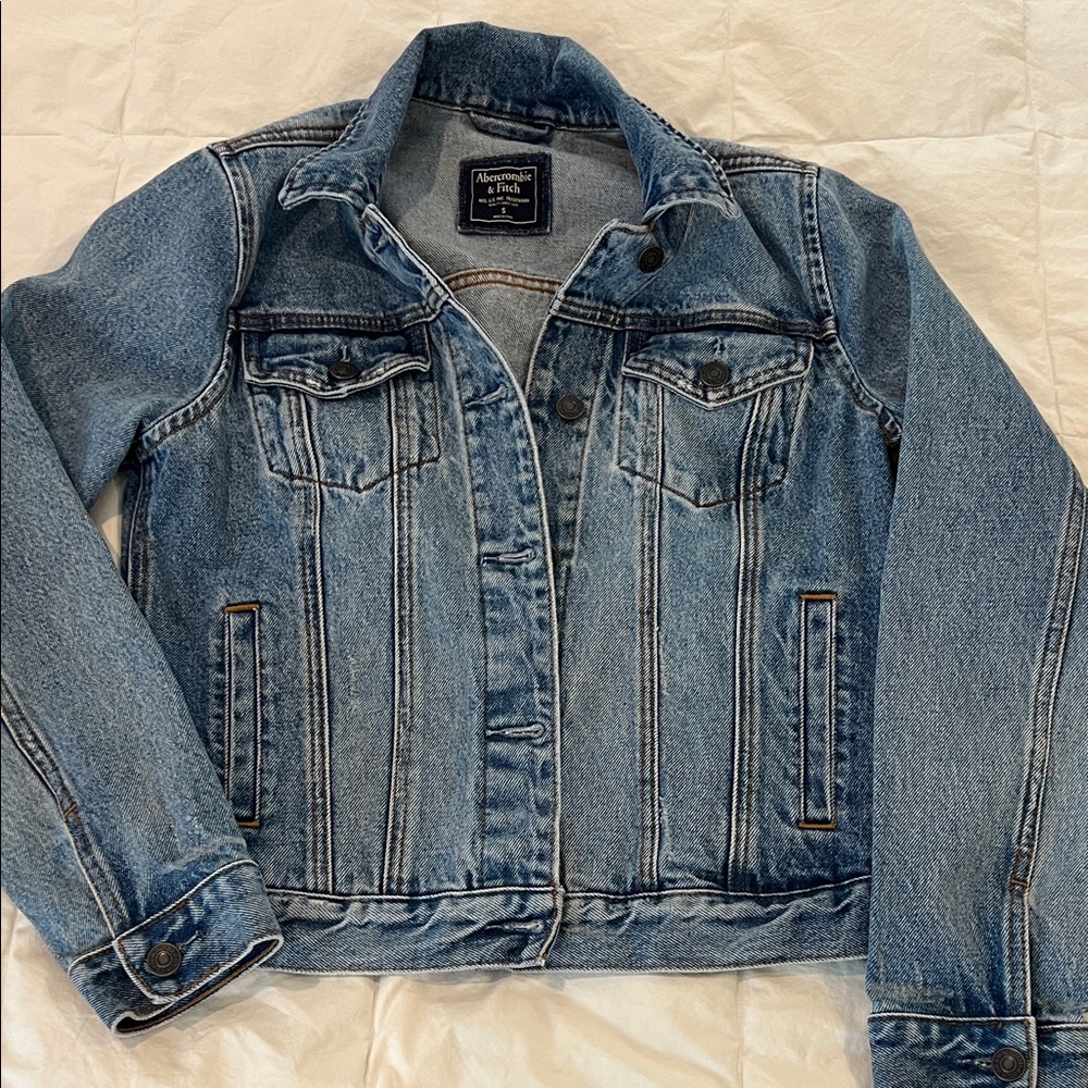 Abercrombie & Fitch Light Blue Denim Jacket